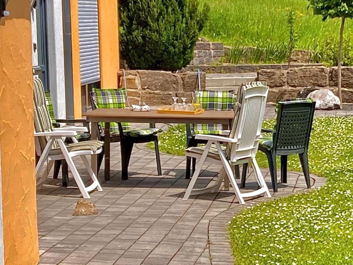 Ferienwohnung Gerne-Da Grossrinderfeld Dış mekan fotoğraf